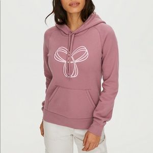 TNA Baltic Hoodie in Light Grey and Pink, L, like new
